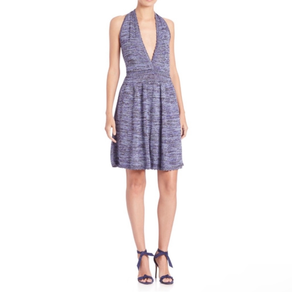 M by Missoni Sparkle Halter Backless Dress